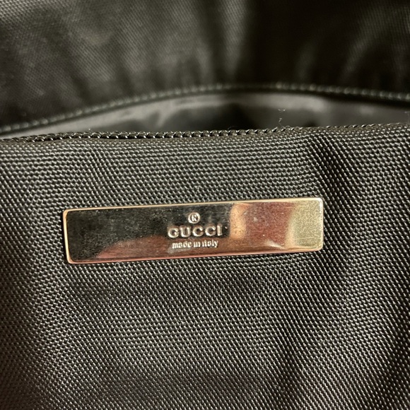 SOLD❤️Authentic Gucci Bamboo  Nylon Bag - Picture 7 of 12